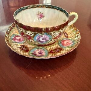 Vintage Nippon Shimamura Shima Tea Cup and Saucer Set
